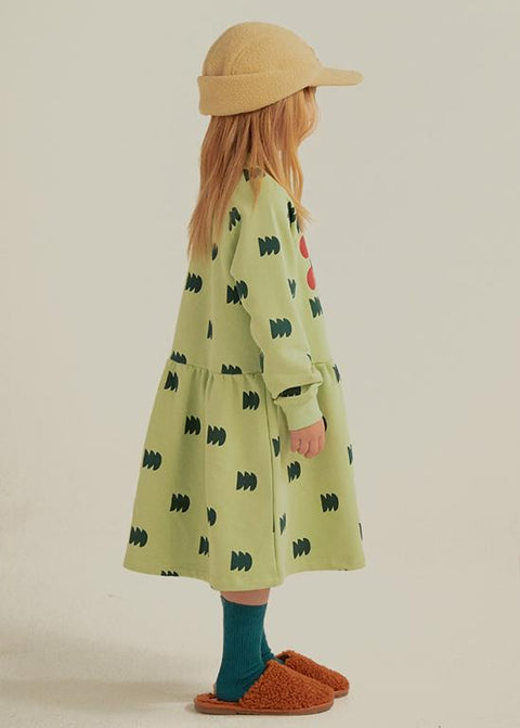 ALLO GREEN TREE DRESS - dress