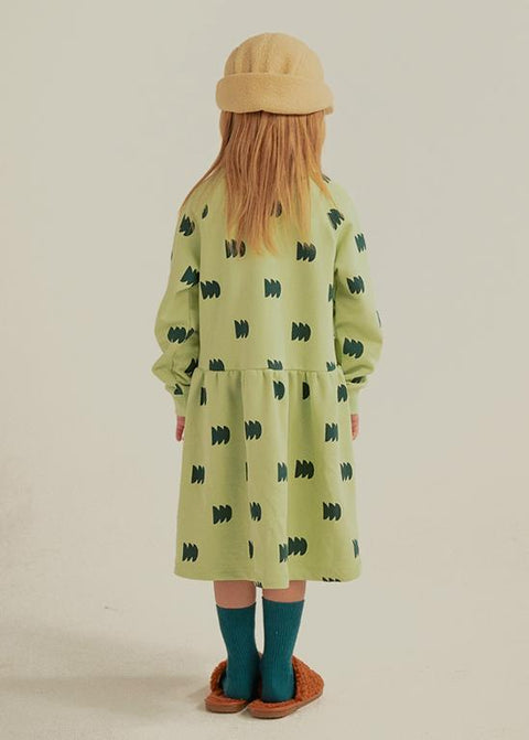 ALLO GREEN TREE DRESS - dress