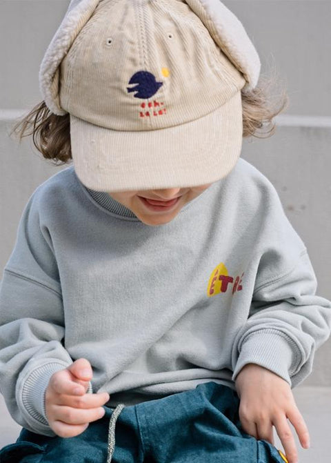 CORDUROY EARFLAP CAP BEIGE - accessories
