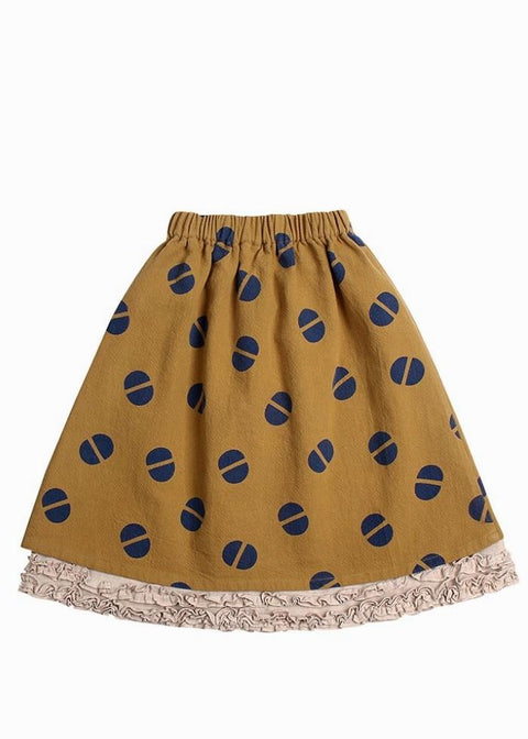 COTTON FRILL SKIRT - bottom