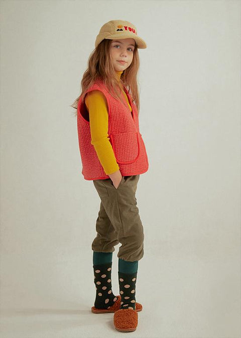 COTTON NAPPING JOGGER PANTS KHAKI - bottom