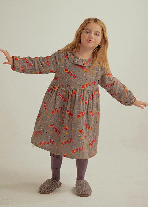 ORBIT FRILL DRESS - dress